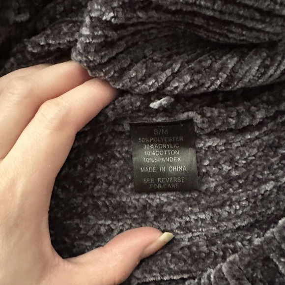 Wishlist‎ Gray Soft Surplice Knit Sweater size s/m - Picture 9 of 10